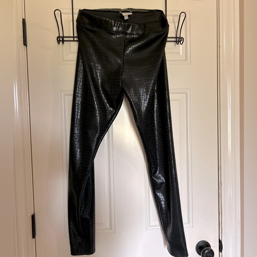 Express Black Leather Pants Small Skinny
